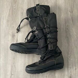 Tall Black Winter Boots